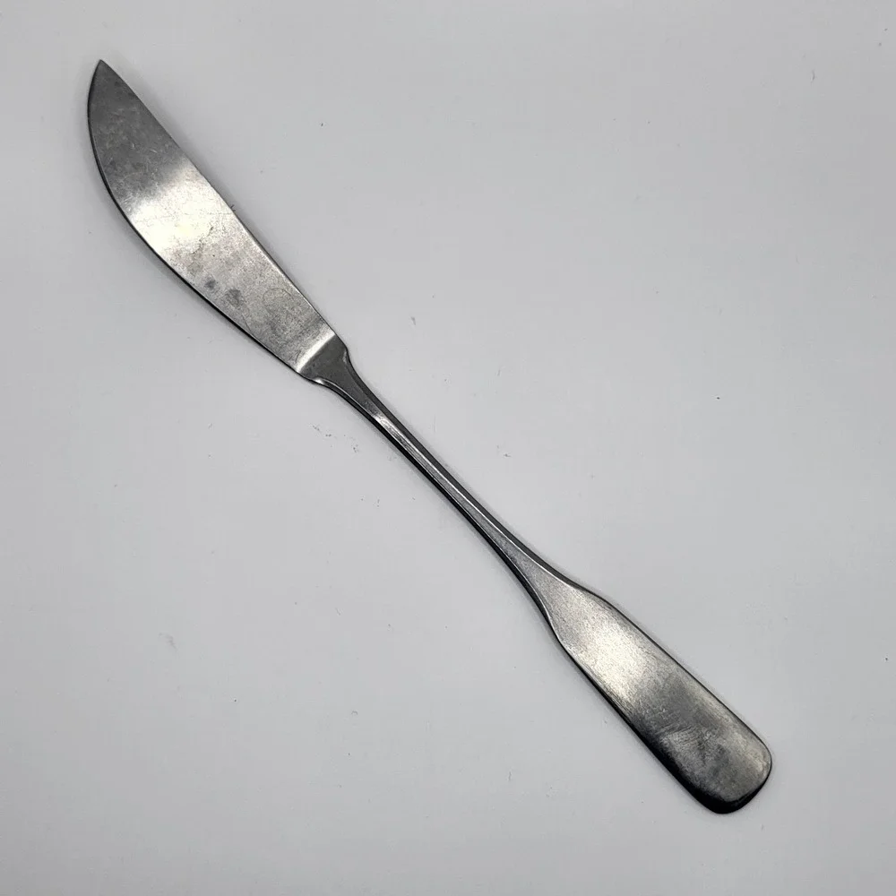 Vintage Supreme Cutlery Japan Stainless Butter Knife Spreader Flat Handle